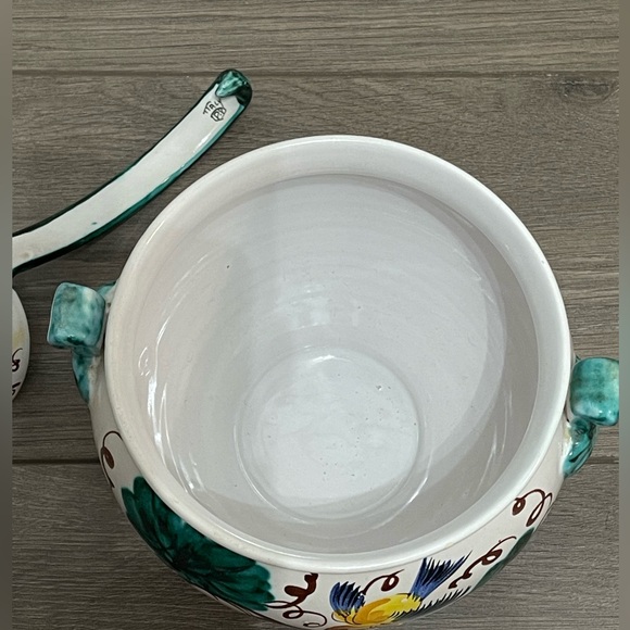 Fratelli Fanciullacci Tureen Made in Italy Birds with Grapes & Leaves - Picture 9 of 11